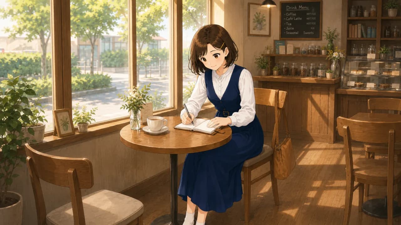Illustration of the Japanese verb 書く, write