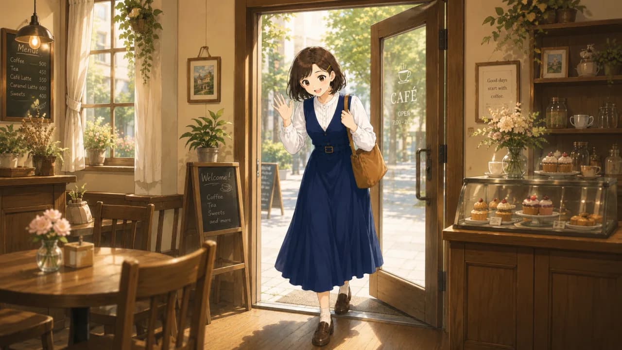 Illustration of 来る, come