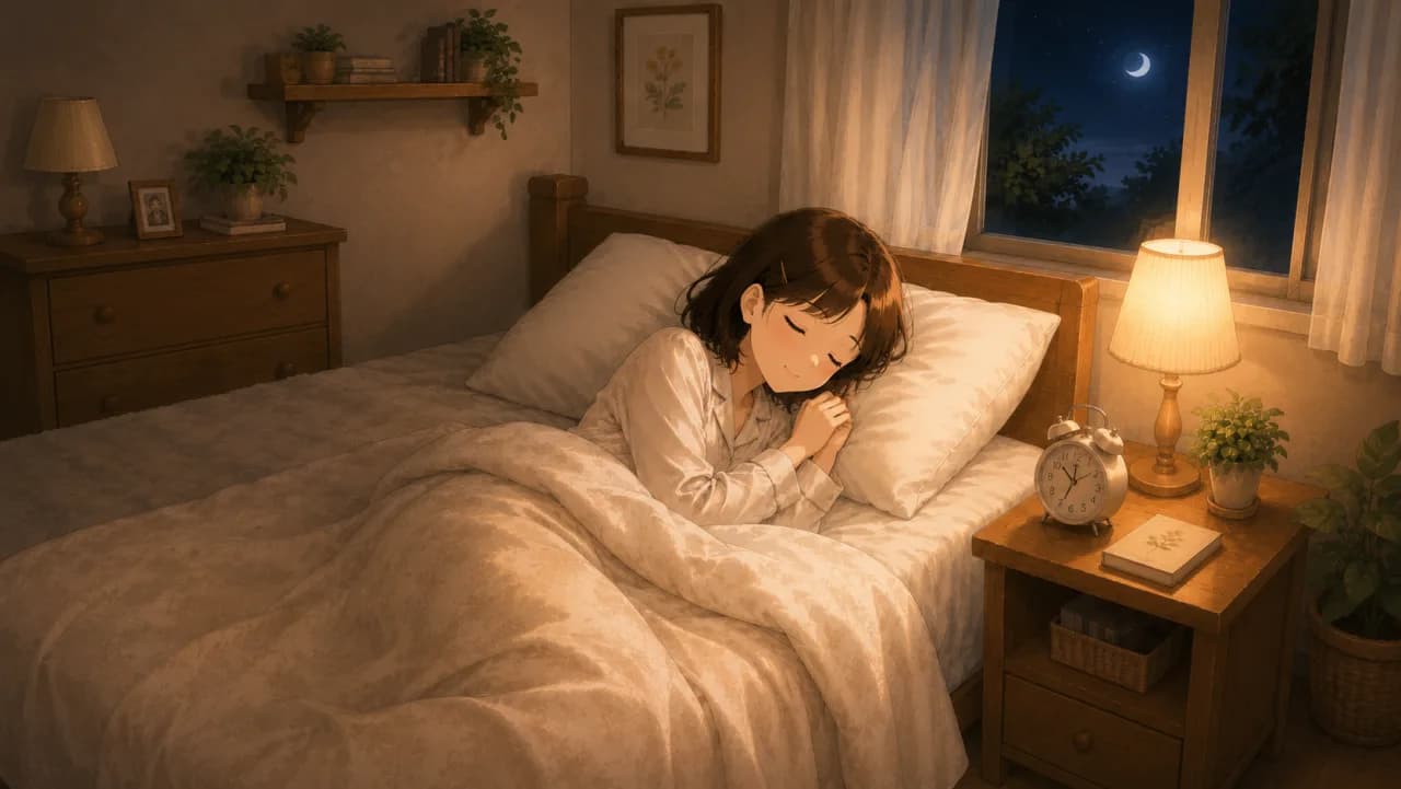 Illustration of 寝る, sleep