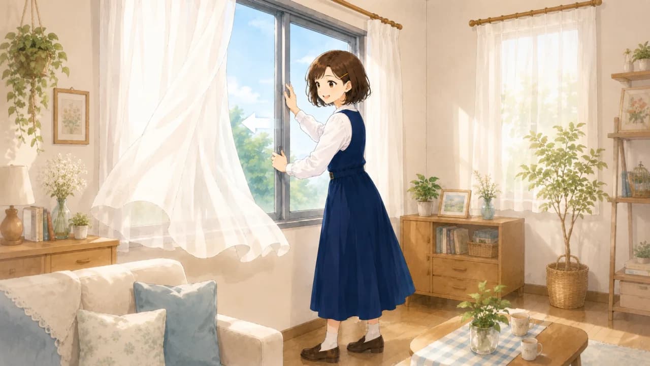 Illustration of 閉める, close