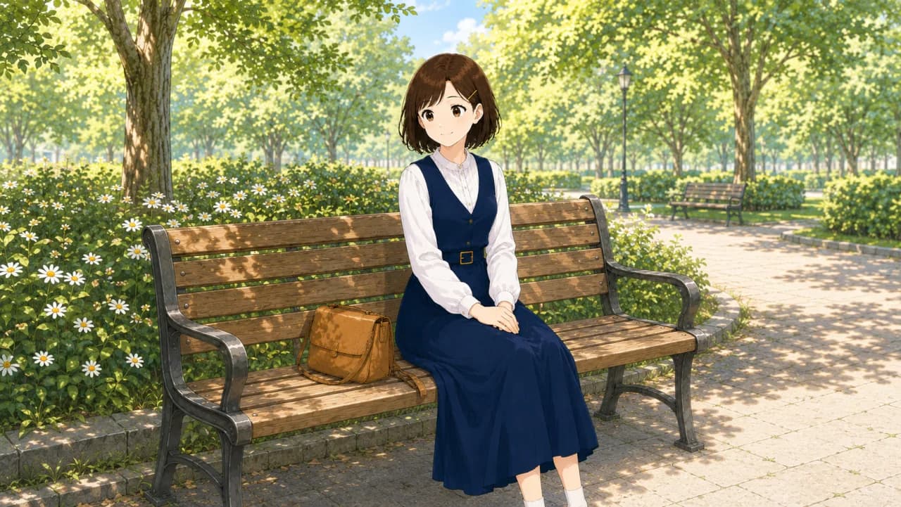 Illustration of the Japanese verb 座る, sit