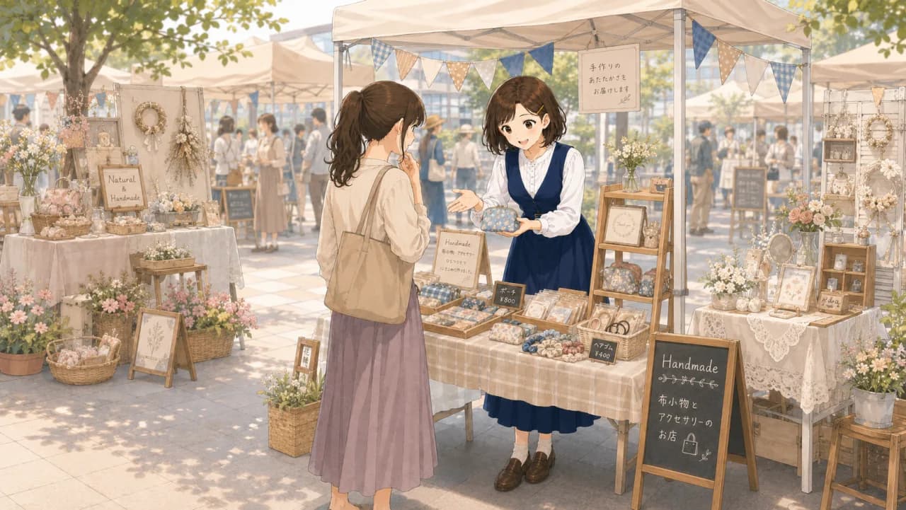 Illustration of the Japanese verb 売る, sell